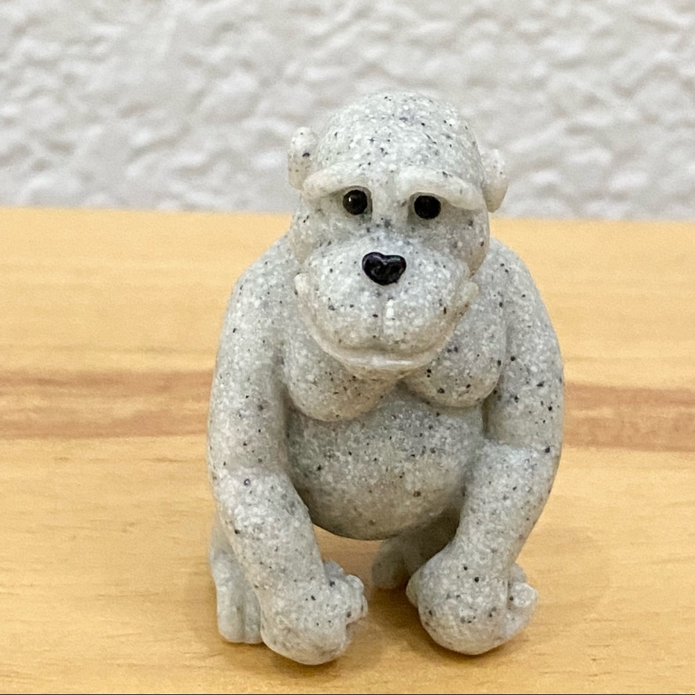 Vintage Unsigned Quarry Critters Ape Monkey Mini Miniature Figurine